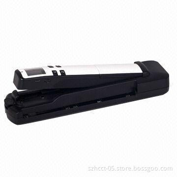 Document camera, warning status of scanner